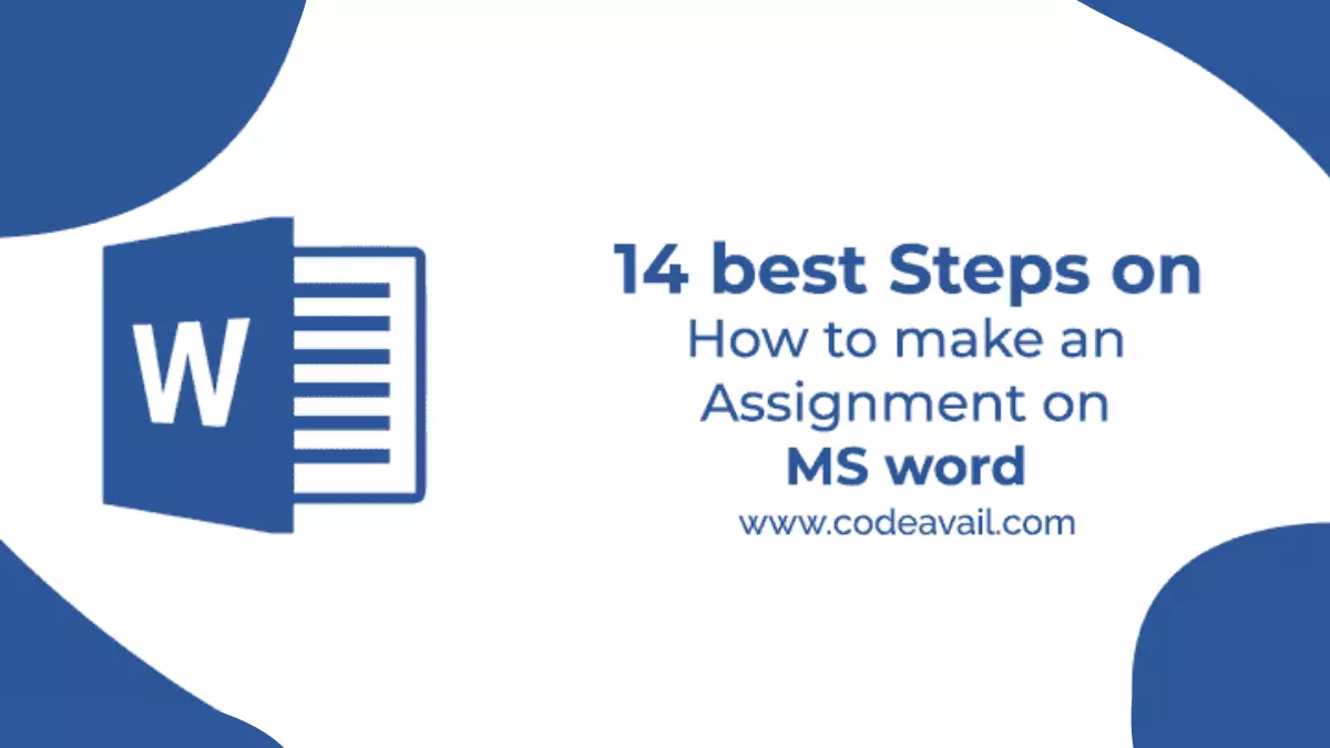how to make assignment in microsoft word