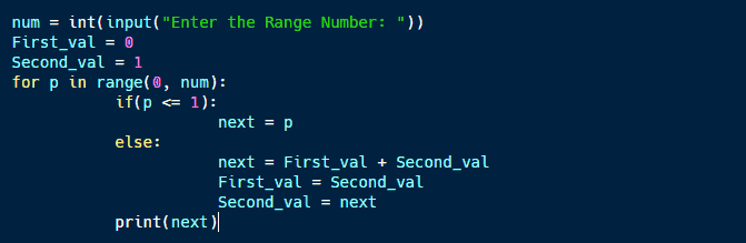 Fibonacci Series In Python