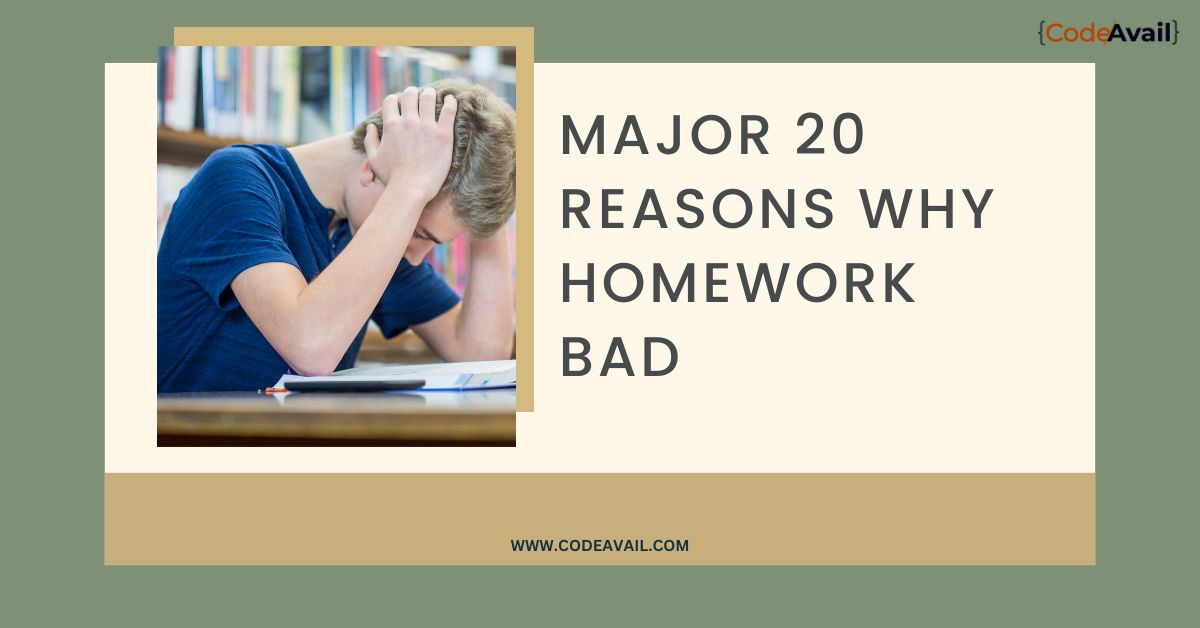 20 reasons homework is bad