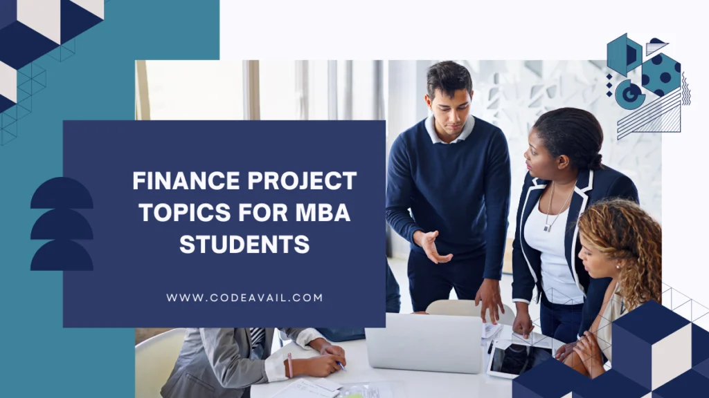 finance project topics for mba students
