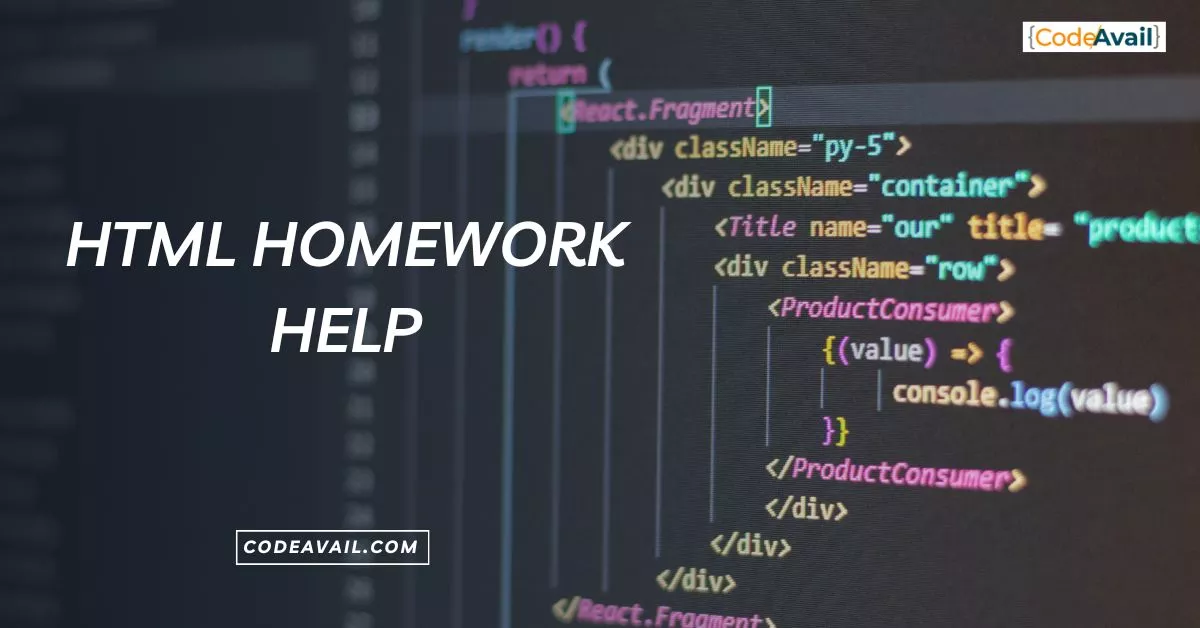 html homework help